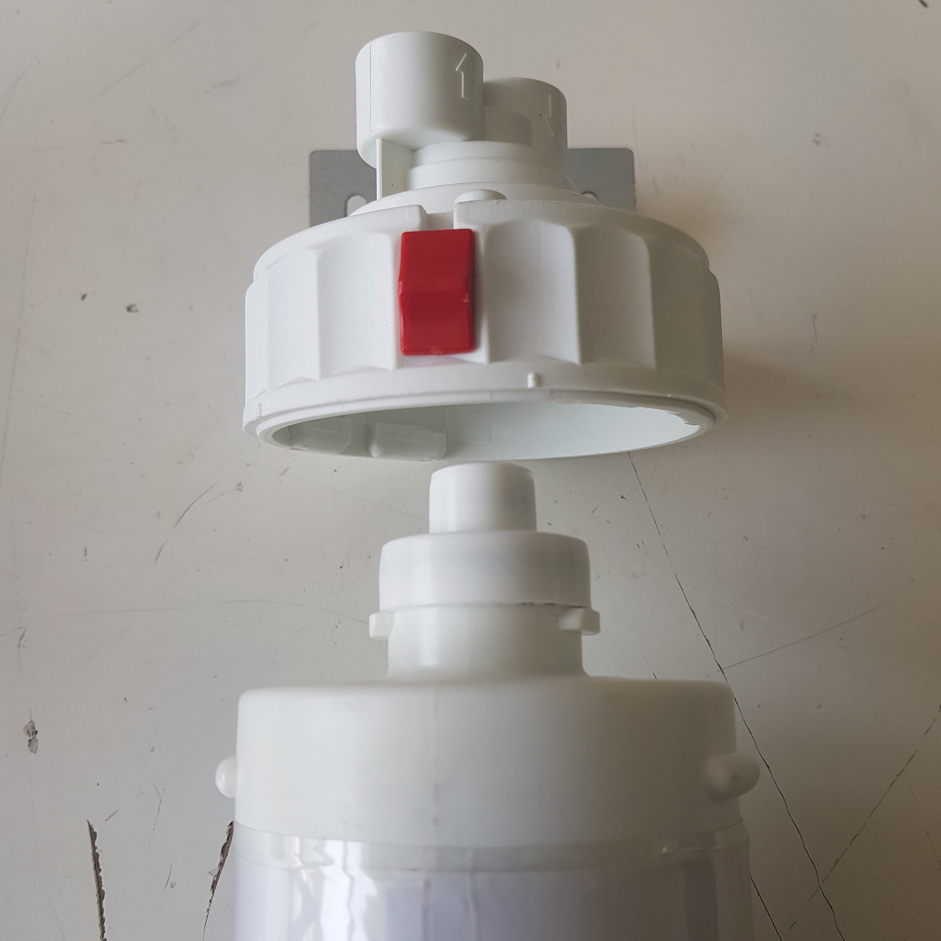 Testata con ghiera, aggancio 3/8 baionetta, per filtro standard Everpure, Wcf. WCF