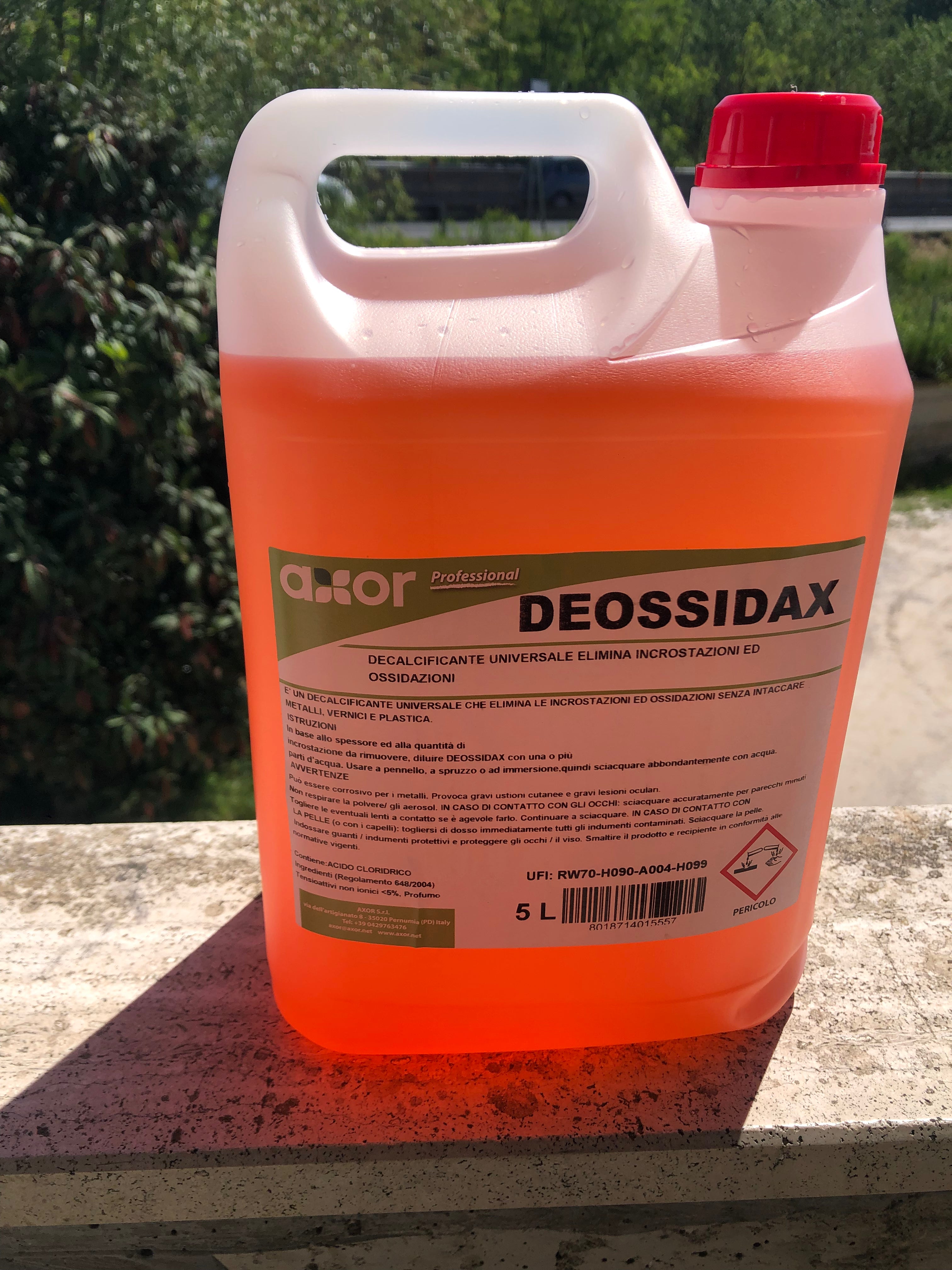 Decalcificante Professionale Deossidax per Boiler e Caldaie – Tanica da 5 Litri Ennebiservice