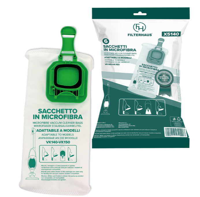 Sacchetti in Microfibra Adattabili VK140 – VK150 – Confezione da 6 p MICROMIC