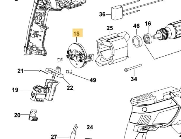 Portaspazzole  trapano Black+Decker KR803 BLACK+DECKER