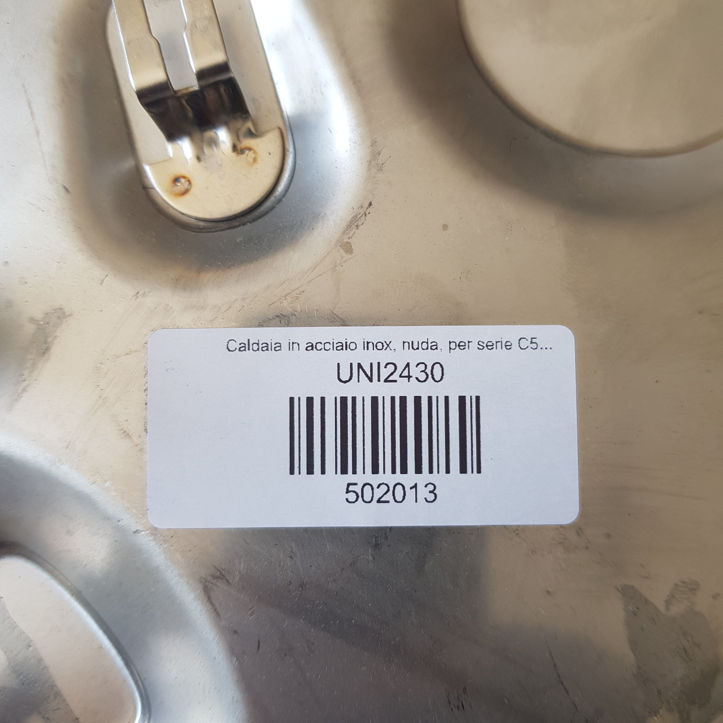 Caldaia in acciaio inox, nuda, per serie C50 Unitekno UNITEKNO