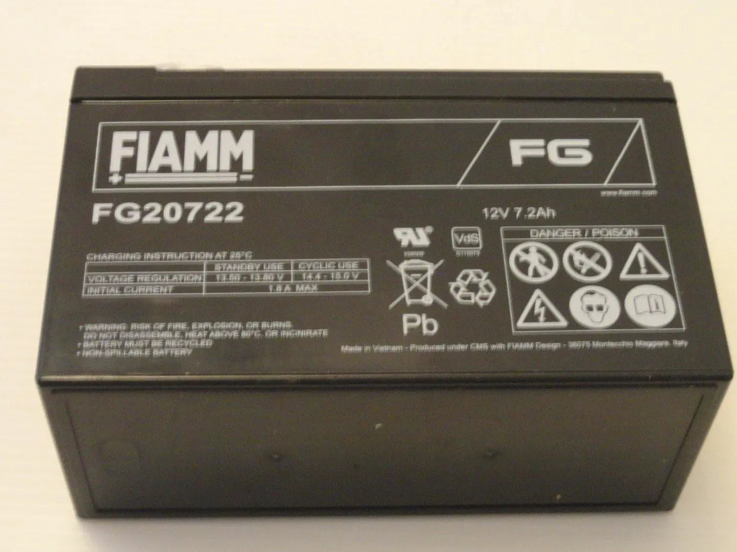 Accumulatore fiamm 151x65x94mm 12v-7200 mah FIAMM