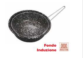 Friggitrice ferro smaltato con cestello Cm 26 Mod. Lady Omra OMRA