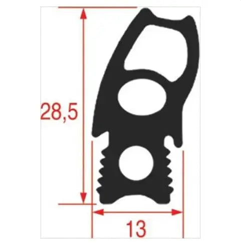 Guarnizione porta per forno Rational 20.01.800p 470x500 mm originale