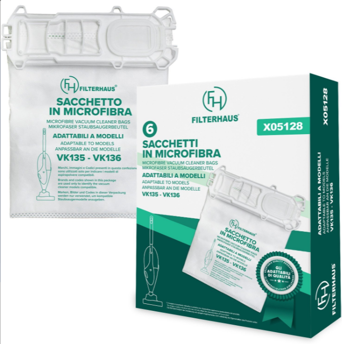 Sacchetti in Microfibra Adattabili VK135 – VK136 – Confezione da 6 p MICROMIC