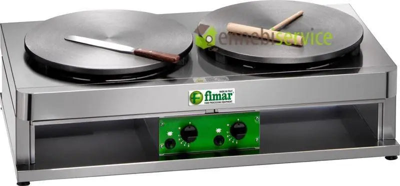 crepiere a gas professionale doppia cr400g2 7200w FIMAR