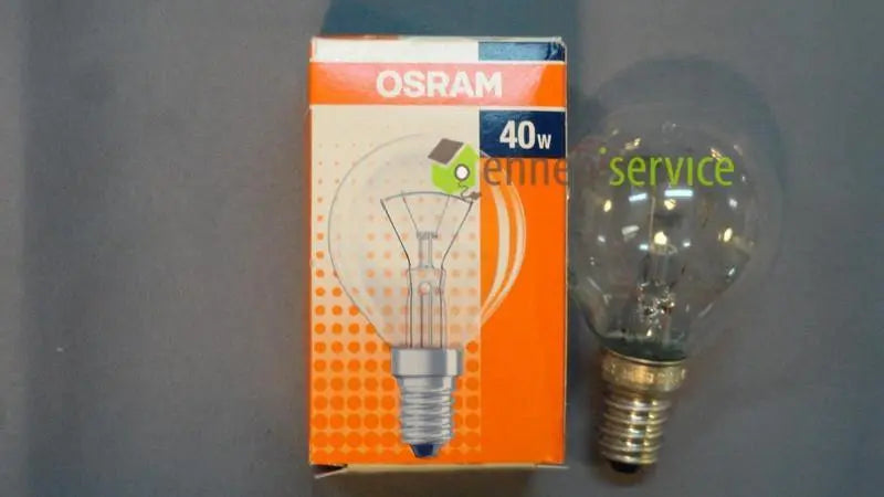 lampadina a sfera piccola chiara e14 40w OSRAM