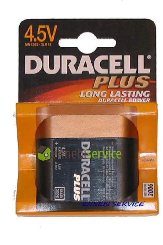 pila 4.5 volts piatta plus DURACELL