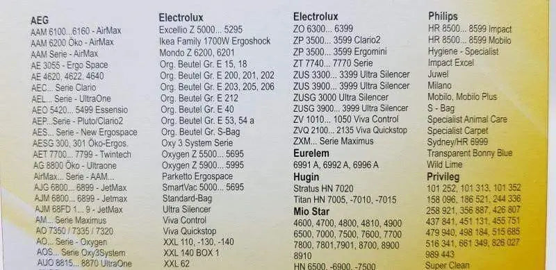 sacchi ph41 ele210 e5m electrolux in microfibra PHILIPS