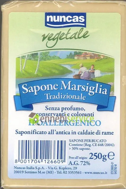 sapone marsiglia tradizionale 250 gr NUNCAS