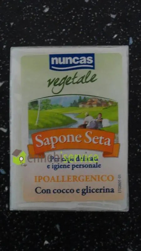 sapone seta panetto 150 gr NUNCAS