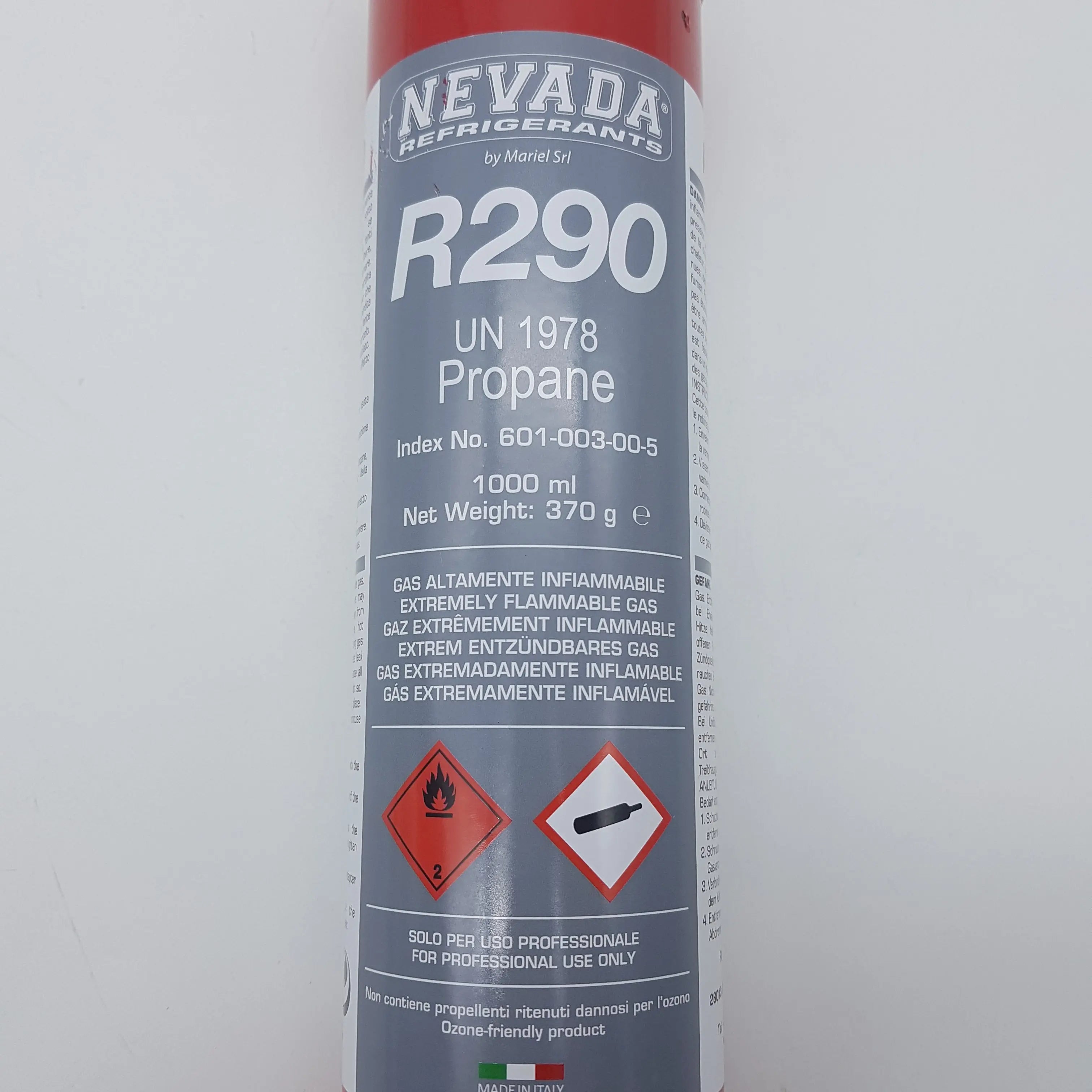 Bombola gas refrigerante R290 370g ENNEBISERVICE