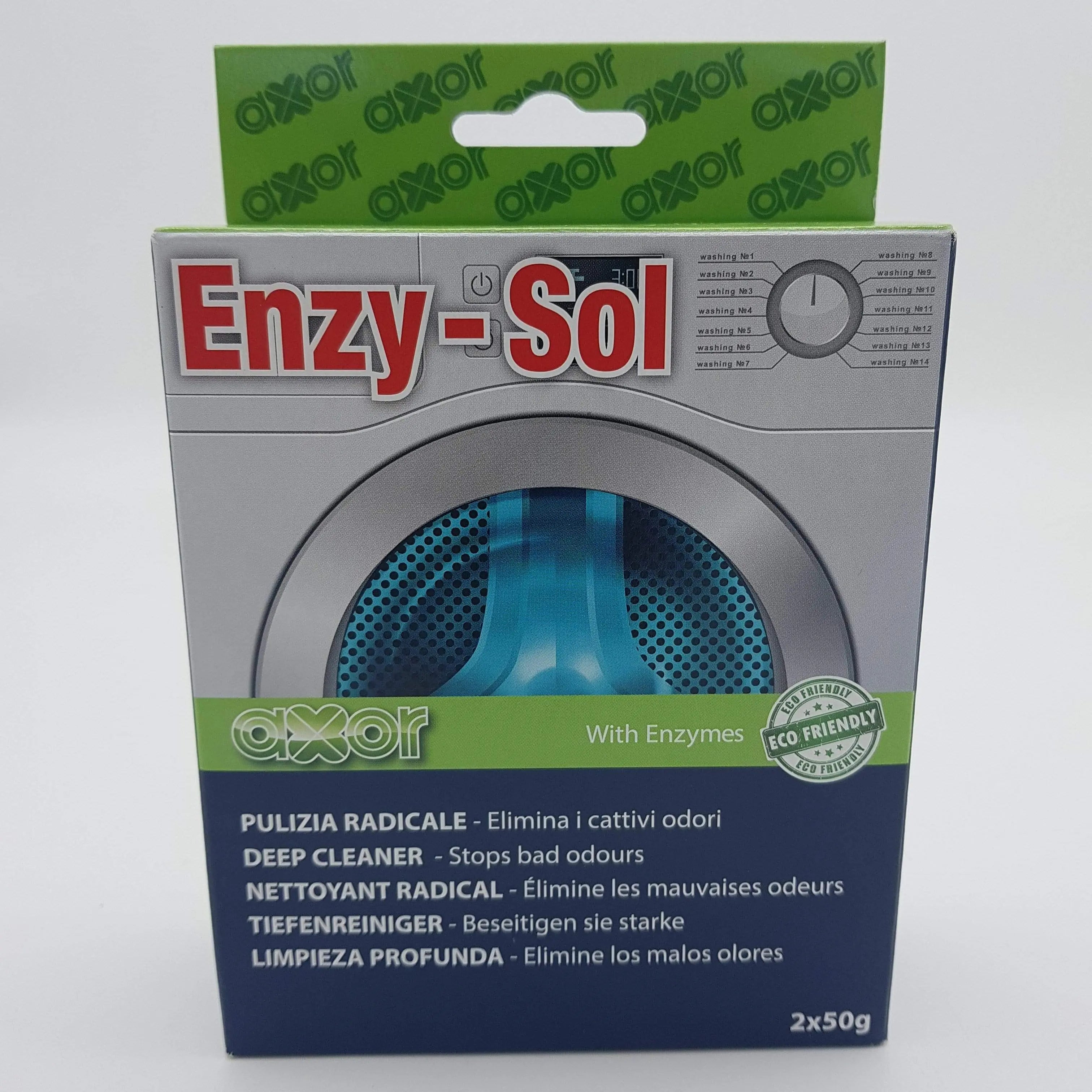 Enzy Sol kit pulizia profonda cattivi odori lavatrice Axor AXOR