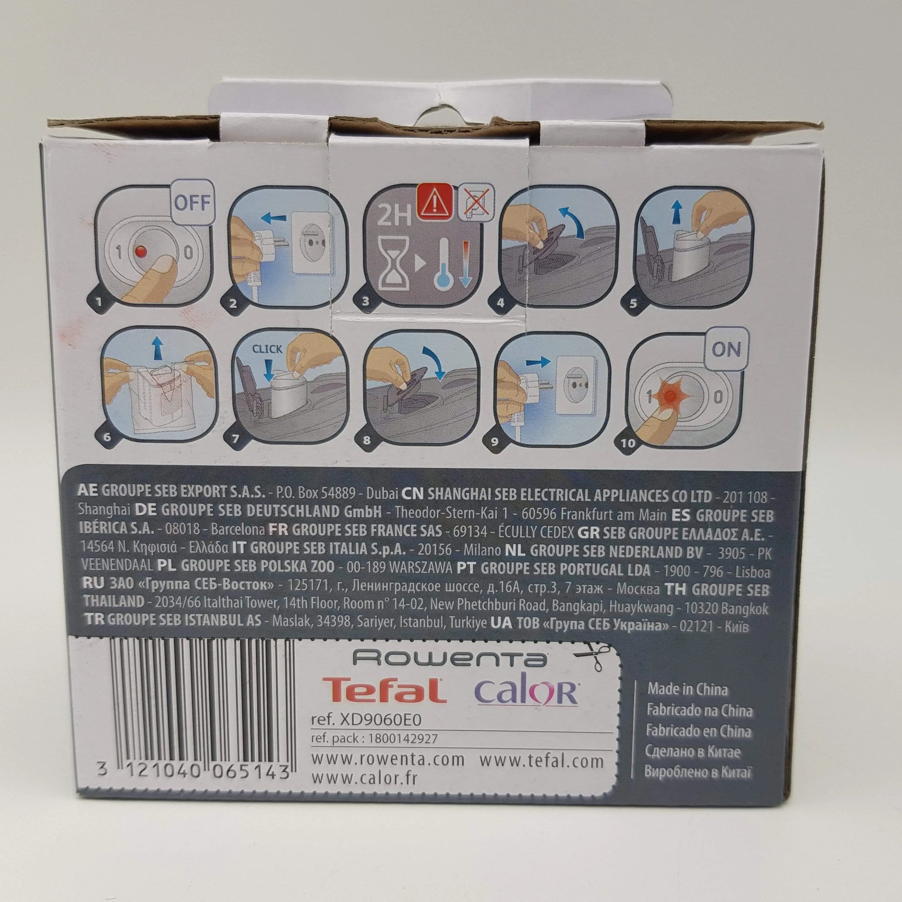 Filtro a cartuccia anticalcare per ferro da stiro Tefal e Moulinex Calor XD9060E0 TEFAL