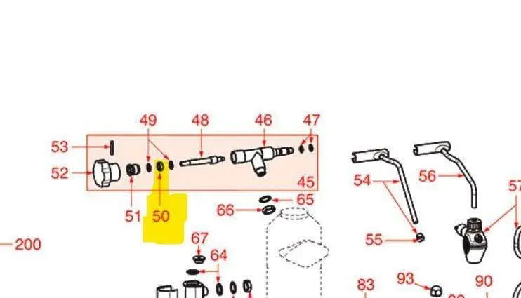 Guarnizione piana nbr ø 12x7x5 mm rubinetto vapore per macchina da caffè La Pavoni europiccola LA PAVONI