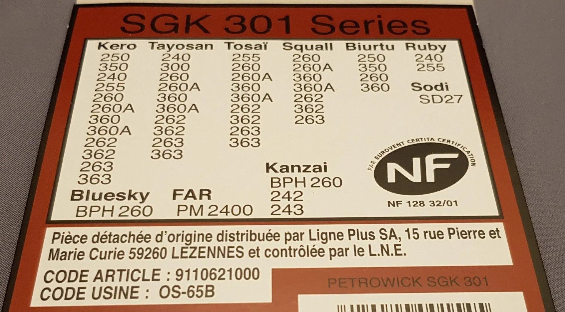 Stoppino per stufa kero tayosan tosay 241-255-260-360 sgk301 TECNOAIRSYSTEM