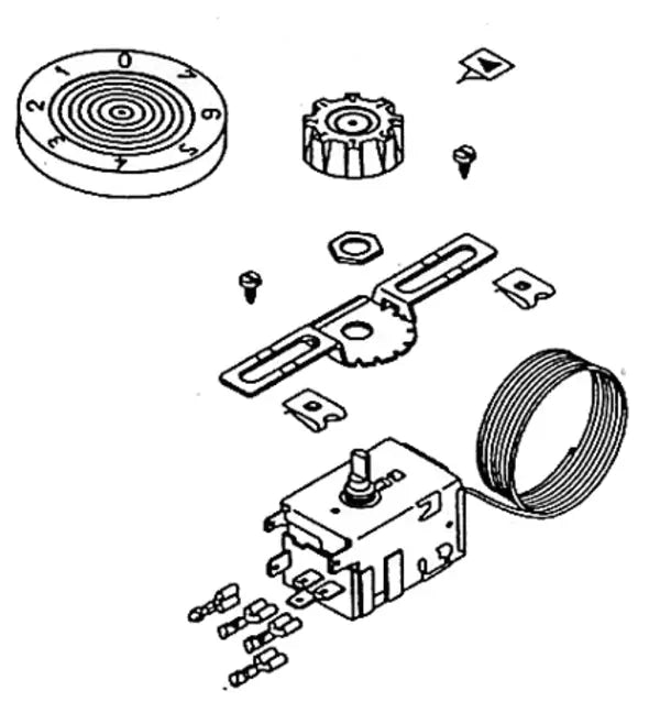 Termostato danfoss numero 2 216FR02 UNIVERSALE