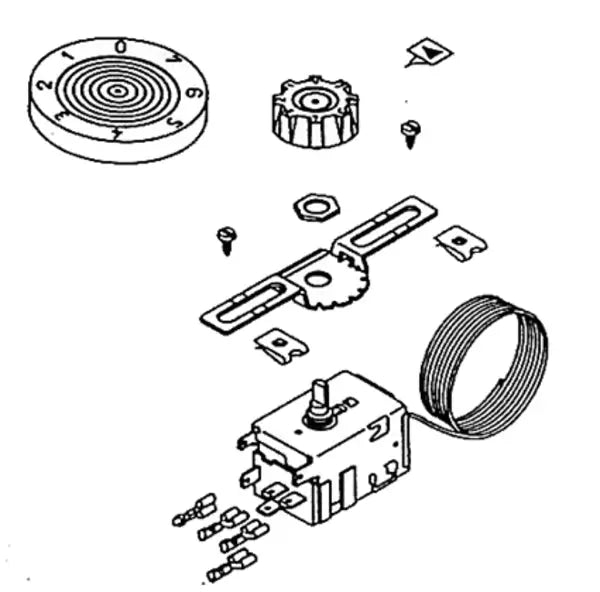 Termostato universale A 03-1000 frigorifero 216FR31 UNIVERSALE