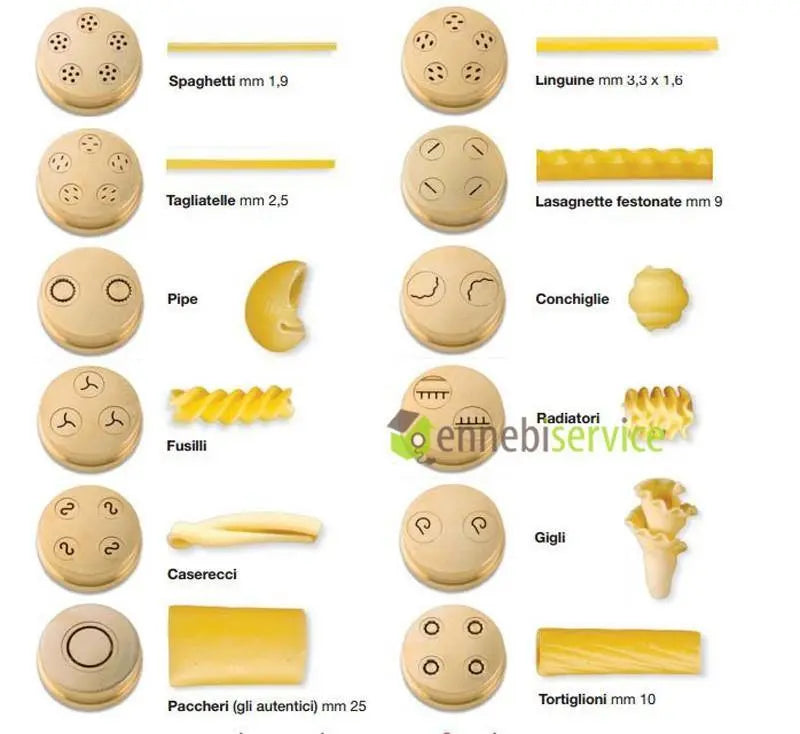 Trafila bronzo pro tagliatelli 2.5mm per macchina per la Pasta "Chef in casa" Imperia IMPERIA