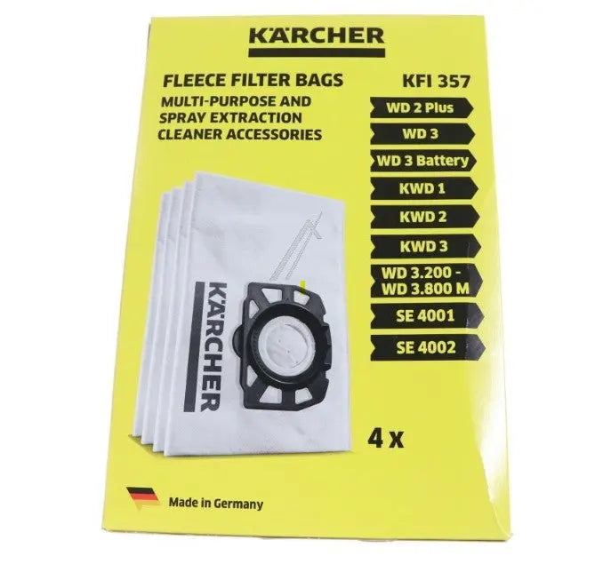 confezione 5 sacchetti in carta per bidone wd3 karcher KARCHER